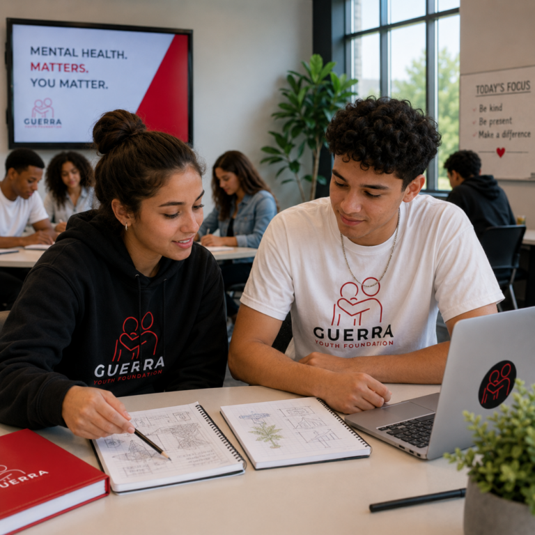 Students learning together